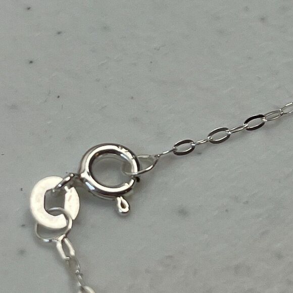 Sterling Silver Cross Necklace USA Made Pendant 925 28x12.5mm 18in Cable Chain - Picture 9 of 12